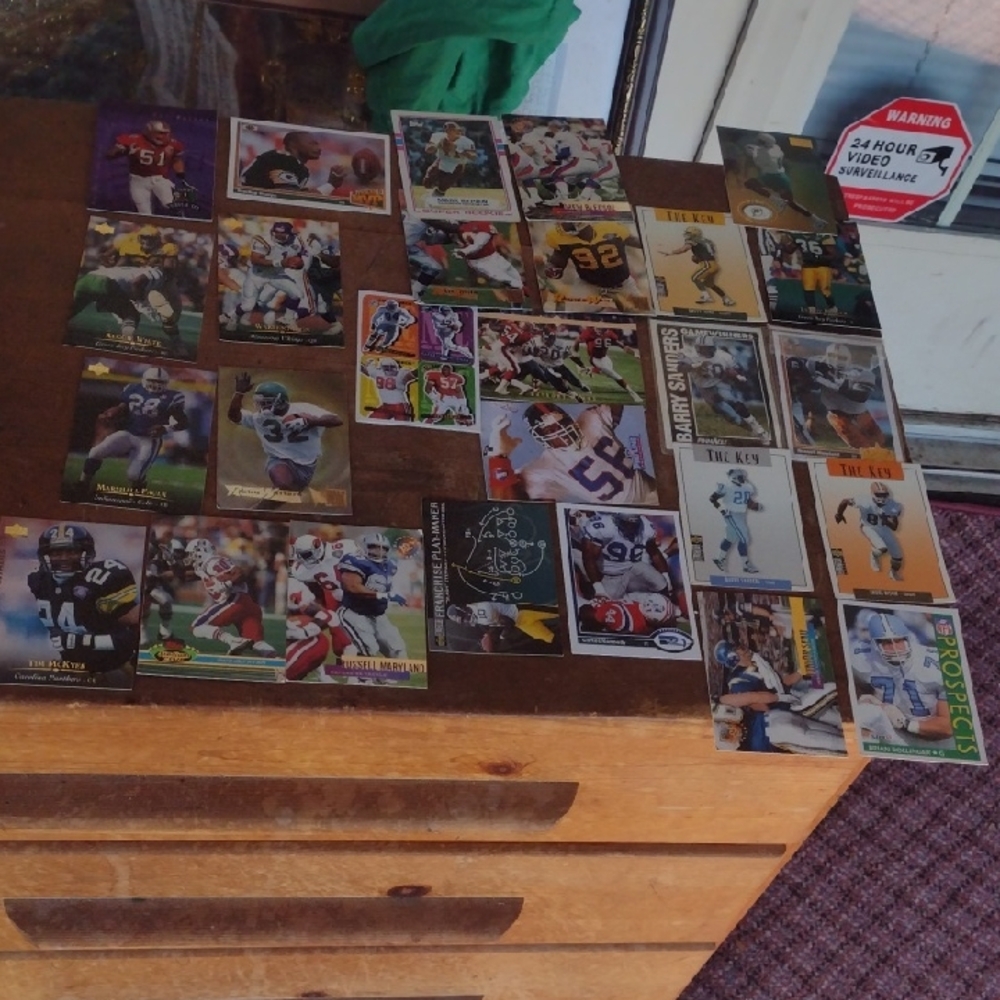 Assorted Football Trading Cards